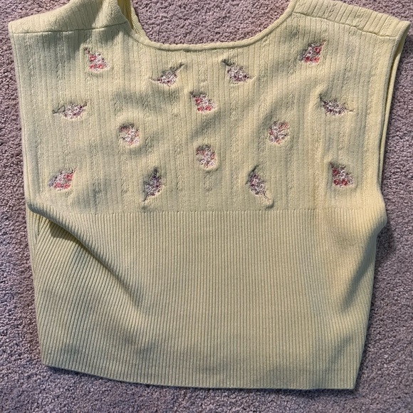 Yellow free people sweater top - Picture 4 of 4